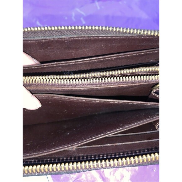 Louis Vuitton Monogram Wine Vernis Patent Leather Empreinte Zippy Long Wallet - Picture 6 of 13